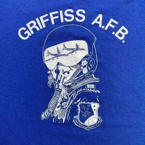 Vintage 80s Griffiss Air Force Base 416 Bombardment Wing shirt‎ LARGE